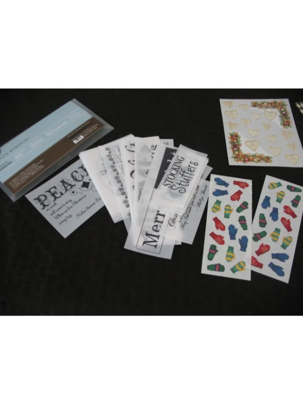 CREATIVE MEMORIES LOT Holly Days,Dazzle, Christmas Gr Lengths, Christmas quotes